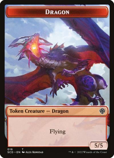Dragon TSCD-16 Starter Commander Deck Tokens Magic card