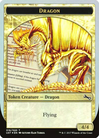 Dragon TUST-16 Unstable Tokens Magic card