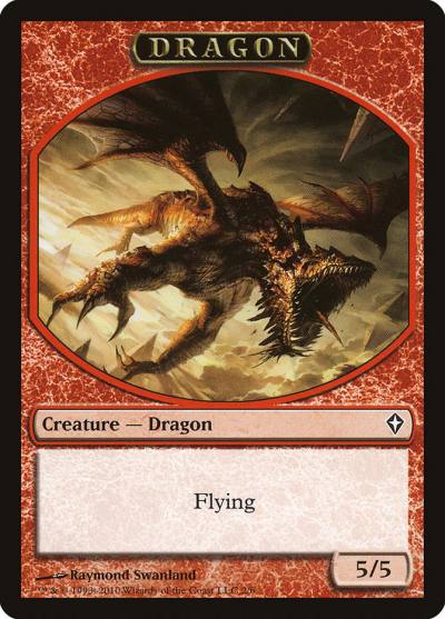 Dragon TWWK-2 Worldwake Tokens Magic card