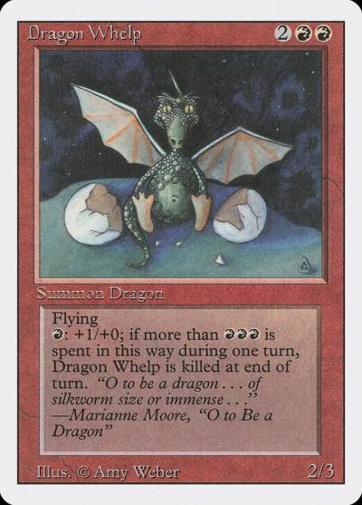Dragon Whelp 3ED-143 Revised Edition Magic card