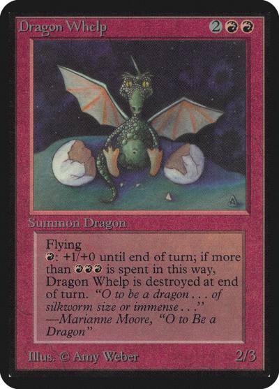 Dragon Whelp LEA-141 Limited Edition Alpha Magic card