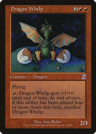 Dragon Whelp TSB-59 Time Spiral Timeshifted Magic card