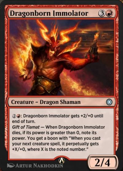 Dragonborn Immolator HBG-51 Alchemy Horizons: Baldur's Gate Magic card