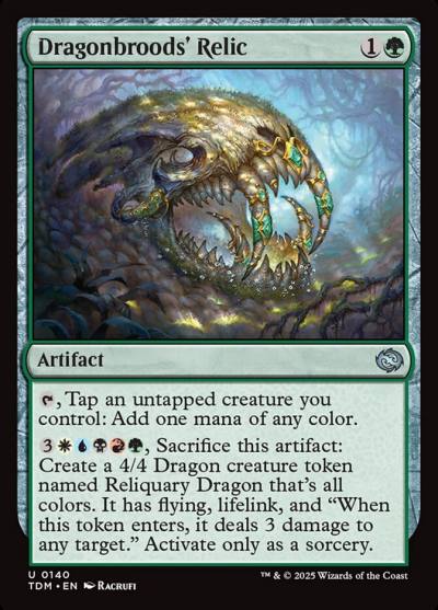 Dragonbroods' Relic TDM-140 Tarkir: Dragonstorm Magic card