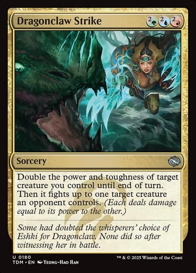 Dragonclaw Strike TDM-180 Tarkir: Dragonstorm Magic card