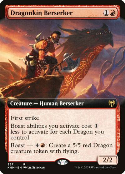 Dragonkin Berserker KHM-357 Kaldheim Magic card