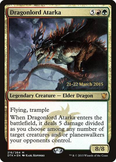 Dragonlord Atarka PDTK-216S Dragons of Tarkir Promos Magic card