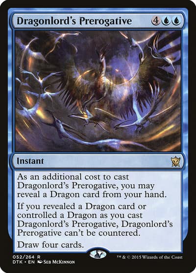 Dragonlord's Prerogative DTK-52 Dragons of Tarkir Magic card