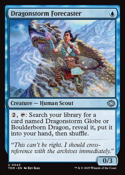 Dragonstorm Forecaster TDM-43 Tarkir: Dragonstorm Magic card