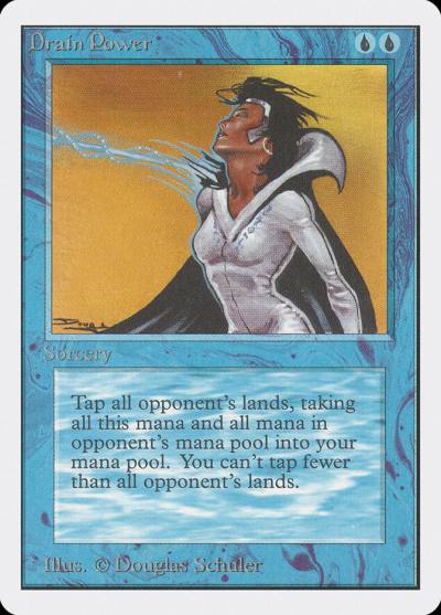 Drain Power 2ED-57 Unlimited Edition Magic card