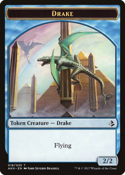 Drake TAKH-18 Amonkhet Tokens Magic card