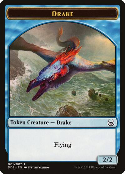 Drake TDDS-1 Duel Decks: Mind vs. Might Tokens Magic card
