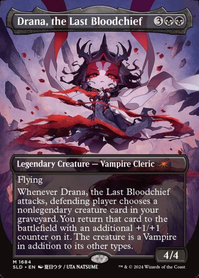 Drana, the Last Bloodchief SLD-1684 Secret Lair Drop Magic card
