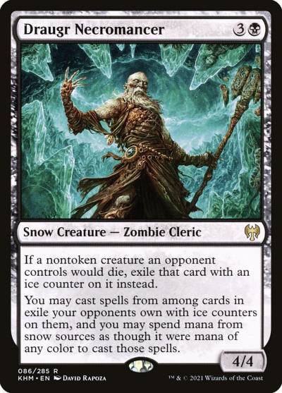 Draugr Necromancer KHM-86 Kaldheim Magic card