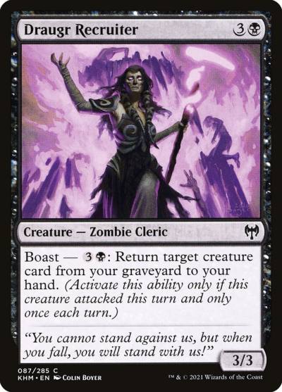 Draugr Recruiter KHM-87 Kaldheim Magic card