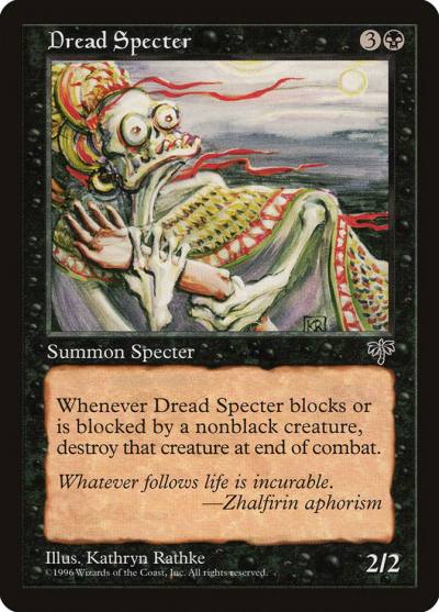 Dread Specter MIR-119 Mirage Magic card