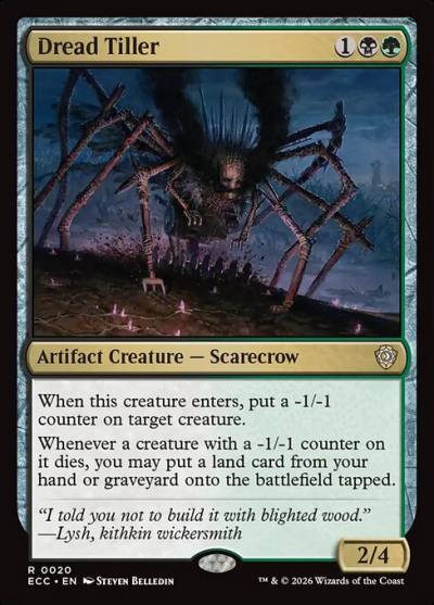 Dread Tiller ECC-20 Lorwyn Eclipsed Commander Magic card