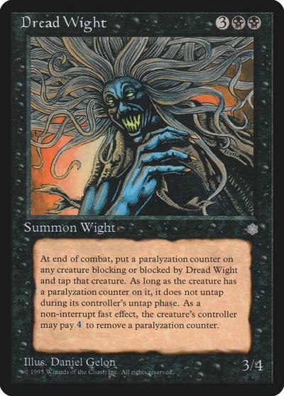 Dread Wight ICE-122 Ice Age Magic card