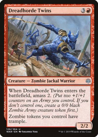 Dreadhorde Twins 126 War of the Spark Magic card