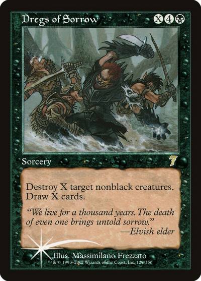 Dregs of Sorrow 7ED-129STAR Seventh Edition Magic card