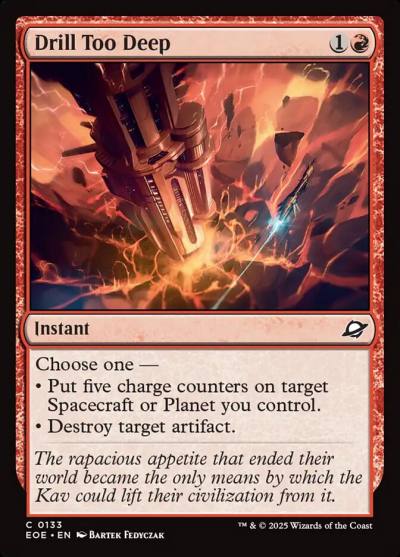 Drill Too Deep EOE-133 Edge of Eternities Magic card