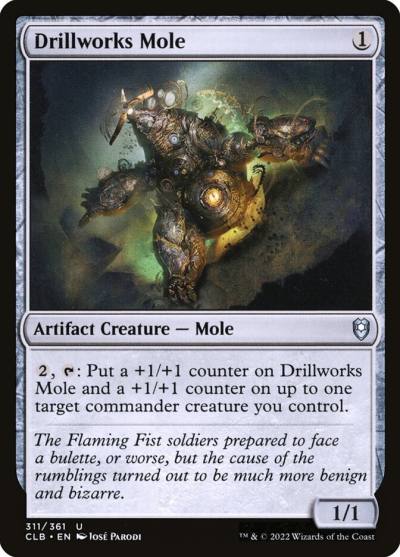 Drillworks Mole CLB-311 Commander Legends: Battle for Baldur's Gate Magic card