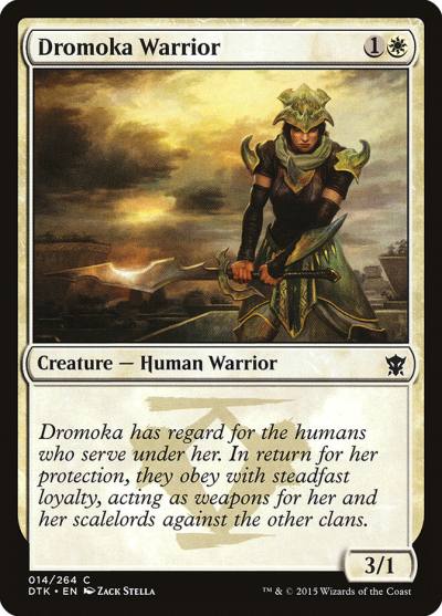 Dromoka Warrior 14 Dragons of Tarkir Magic card