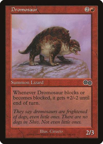 Dromosaur USG-182 Urza's Saga Magic card