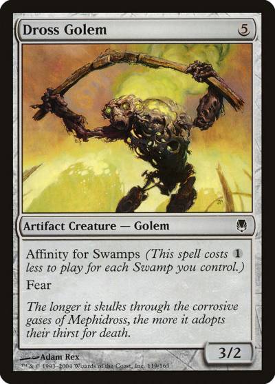 Dross Golem 119 Darksteel Magic card