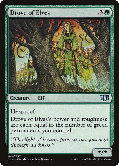 Drove of Elves C14-189 Commander 2014 Magic card