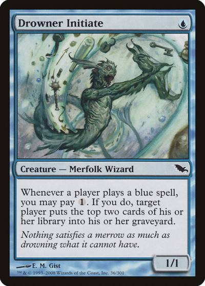 Drowner Initiate 36 Shadowmoor Magic card