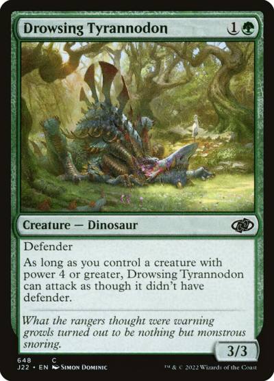 Drowsing Tyrannodon J22-648 Jumpstart 2022 Magic card