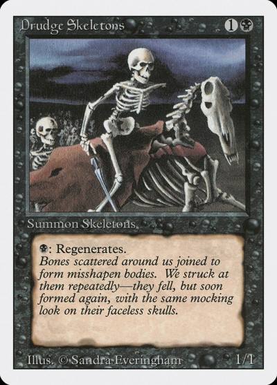 Drudge Skeletons 3ED-107 Revised Edition Magic card