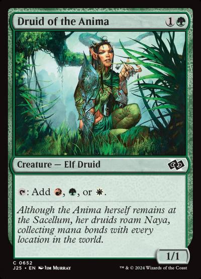 Druid of the Anima J25-652 Foundations Jumpstart Magic card