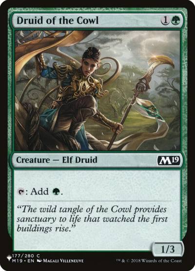 Druid of the Cowl PLST-M19-177 The List Magic card