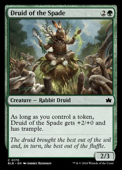 Druid of the Spade BLB-170 Bloomburrow Magic card