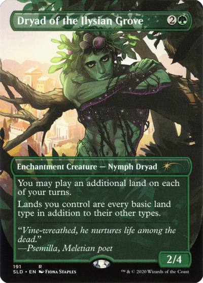 Dryad of the Ilysian Grove SLD-191 Secret Lair Drop Magic card