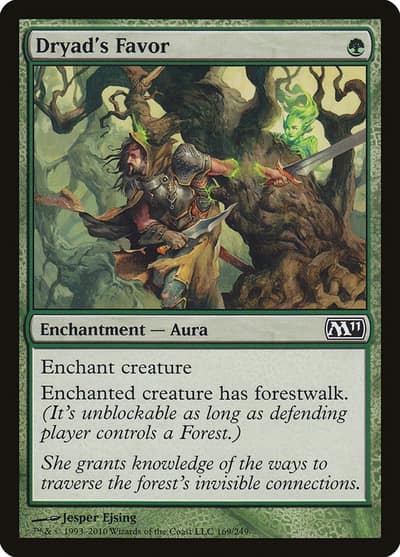 Dryad's Favor M11-169 Magic 2011 Magic card