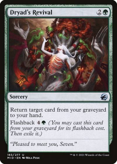 Dryad's Revival MID-183 Innistrad: Midnight Hunt Magic card