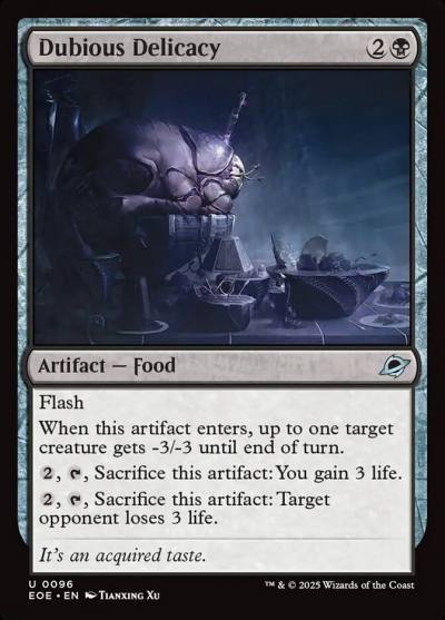 Dubious Delicacy EOE-96 Edge of Eternities Magic card