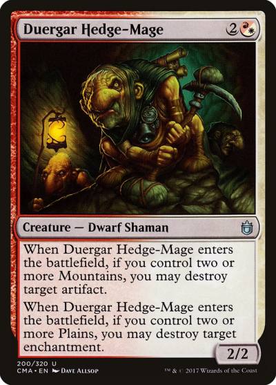 Duergar Hedge-Mage CMA-200 Commander Anthology Magic card