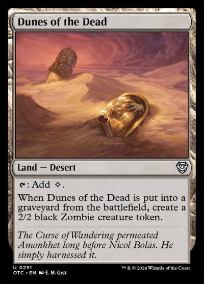 Dunes of the Dead OTC-291 Outlaws of Thunder Junction Commander Magic card
