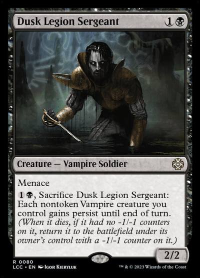 Dusk Legion Sergeant LCC-80 The Lost Caverns of Ixalan Commander Magic card