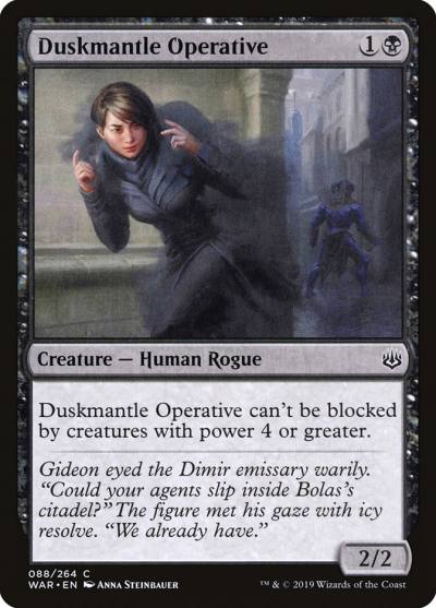Duskmantle Operative 88 War of the Spark Magic card