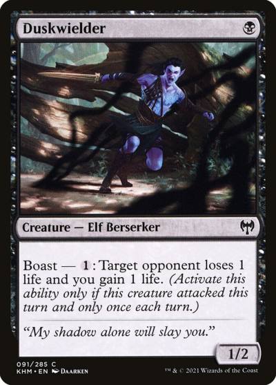 Duskwielder KHM-91 Kaldheim Magic card