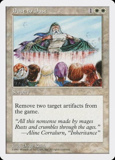 Dust to Dust 5ED-29 Fifth Edition Magic card