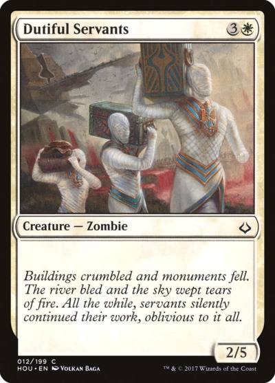 Dutiful Servants HOU-12 Hour of Devastation Magic card