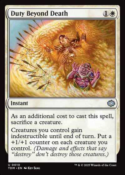 Duty Beyond Death TDM-10 Tarkir: Dragonstorm Magic card