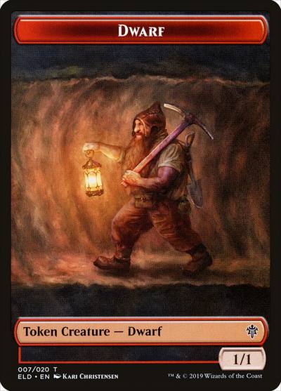 Dwarf TELD-7 Throne of Eldraine Tokens Magic card