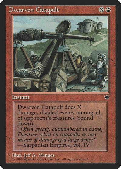 Dwarven Catapult FEM-51 Fallen Empires Magic card